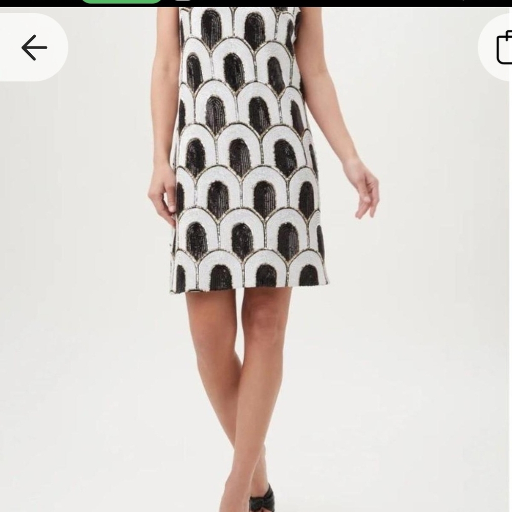 Trina Turk Black and White Mini Dress